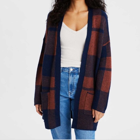 American Eagle Plaid Cardigan | Poshmark